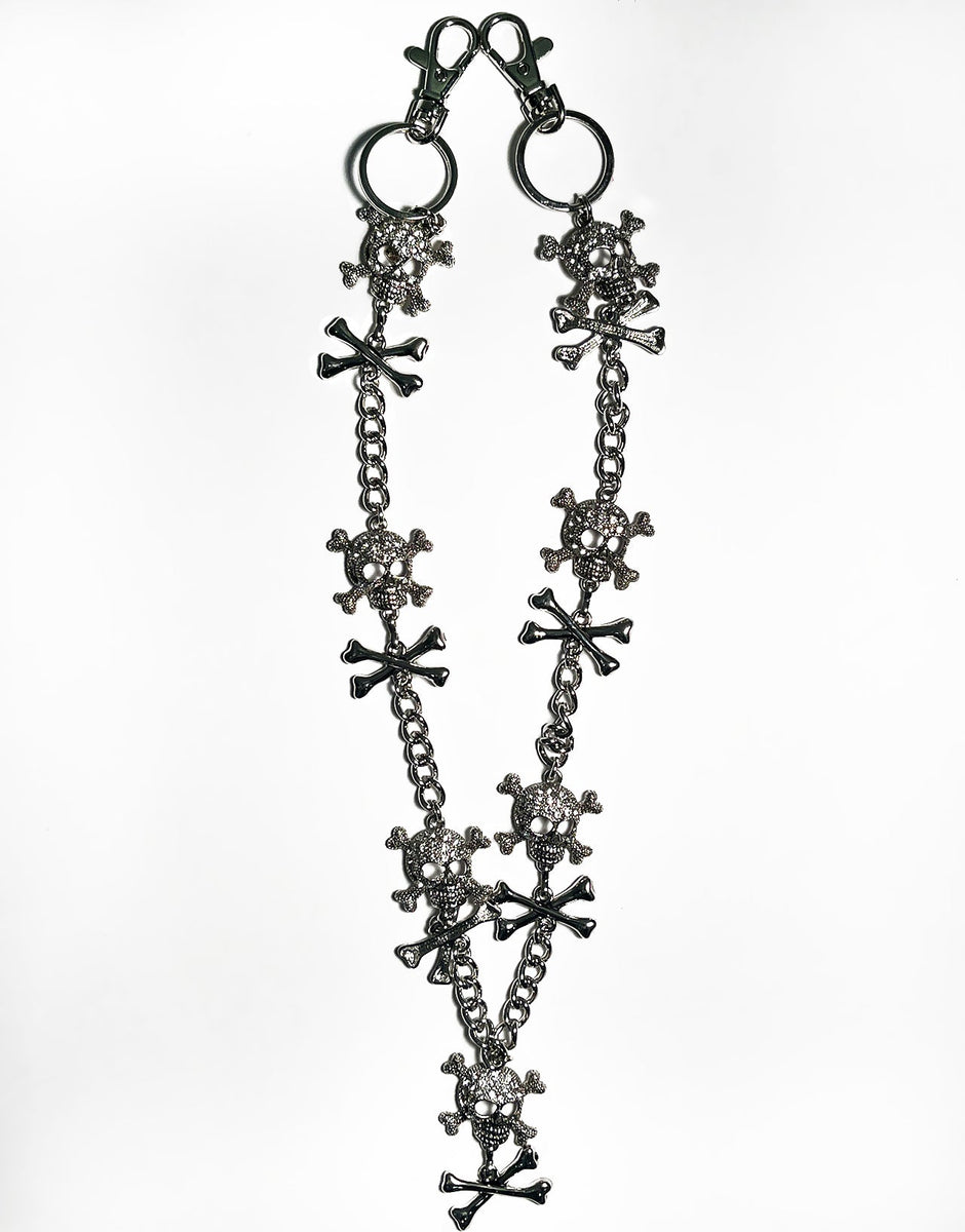 DIAMOND SKULL WALLET CHAIN – trashandvaudeville