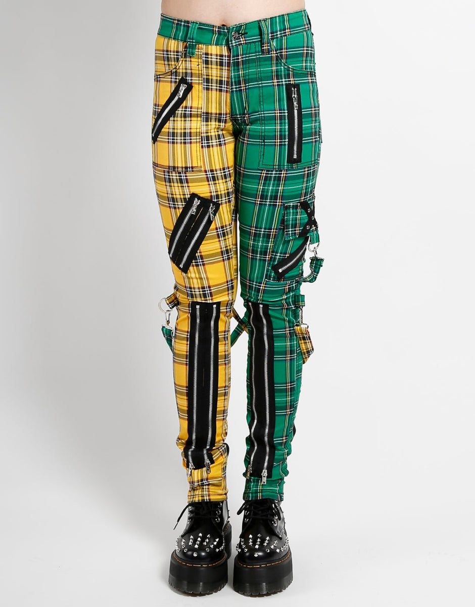 Tripp NYC - Orange Plaid Bondage Pants