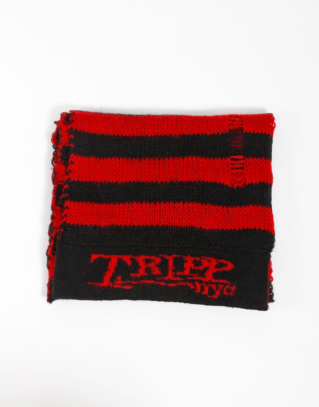 TRIPP NYC STRIPE SCARF RED