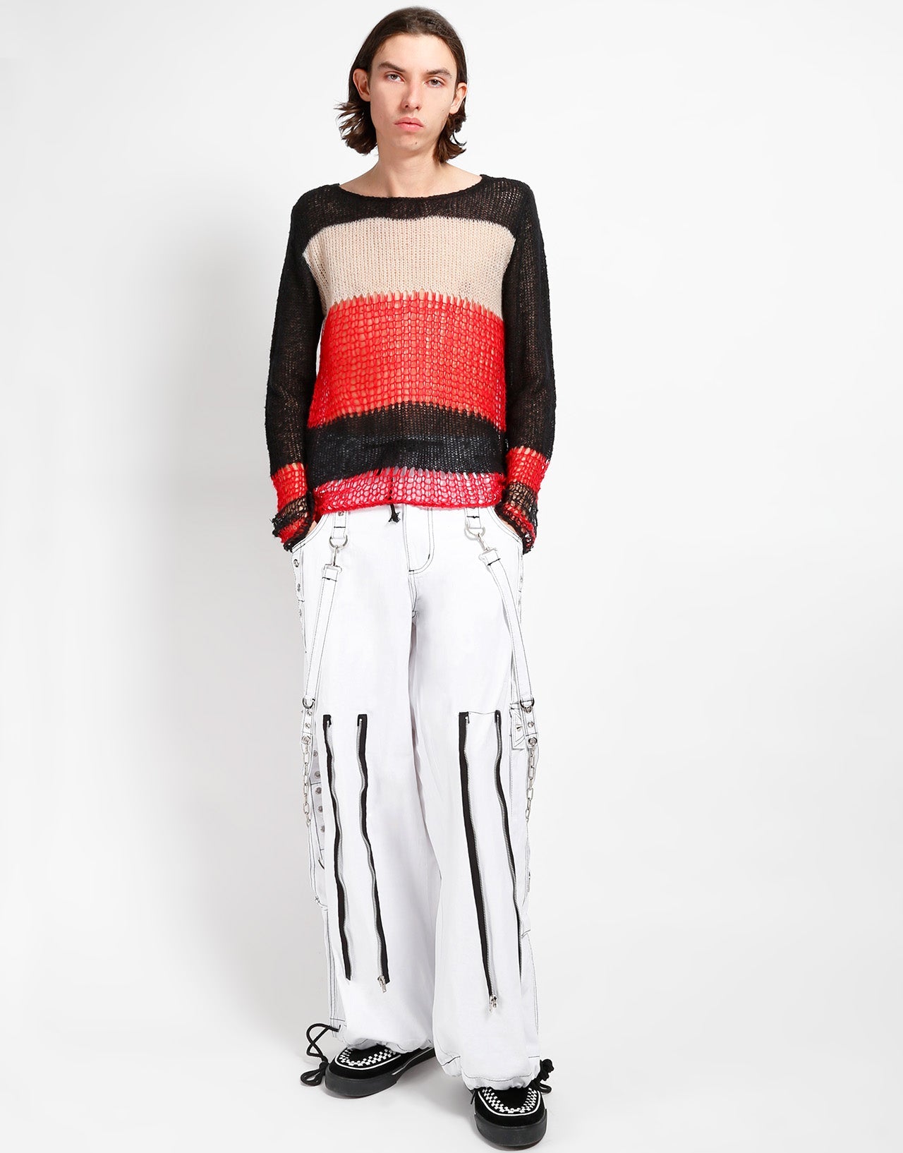 PUNK STRIPE SWEATER