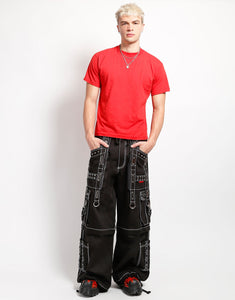 INTERLACE PANT WITH WHITE STITCH