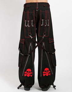 BACK UP SKULL PANT RED SKULL