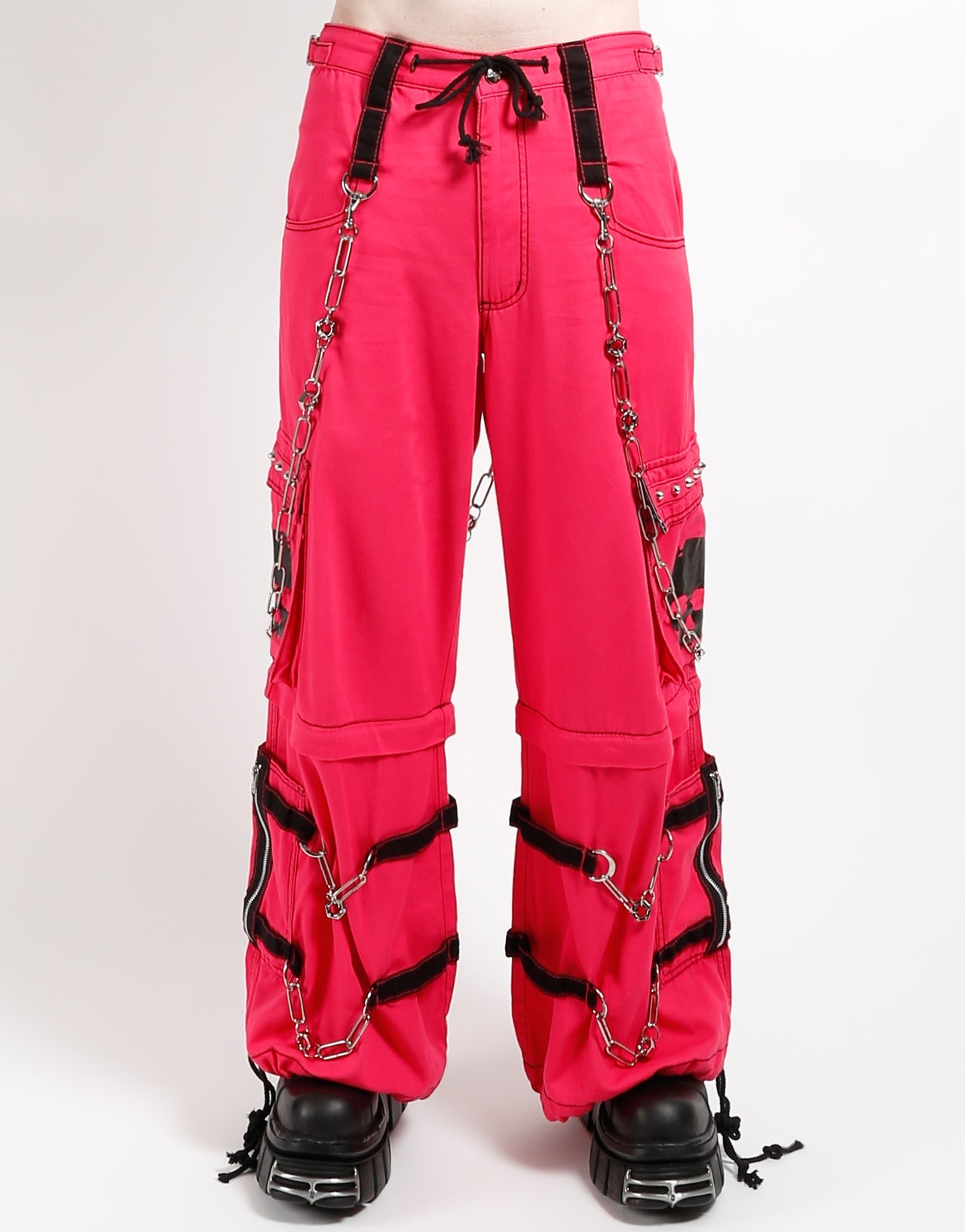 SKULL ZIP OFF PANT PINK