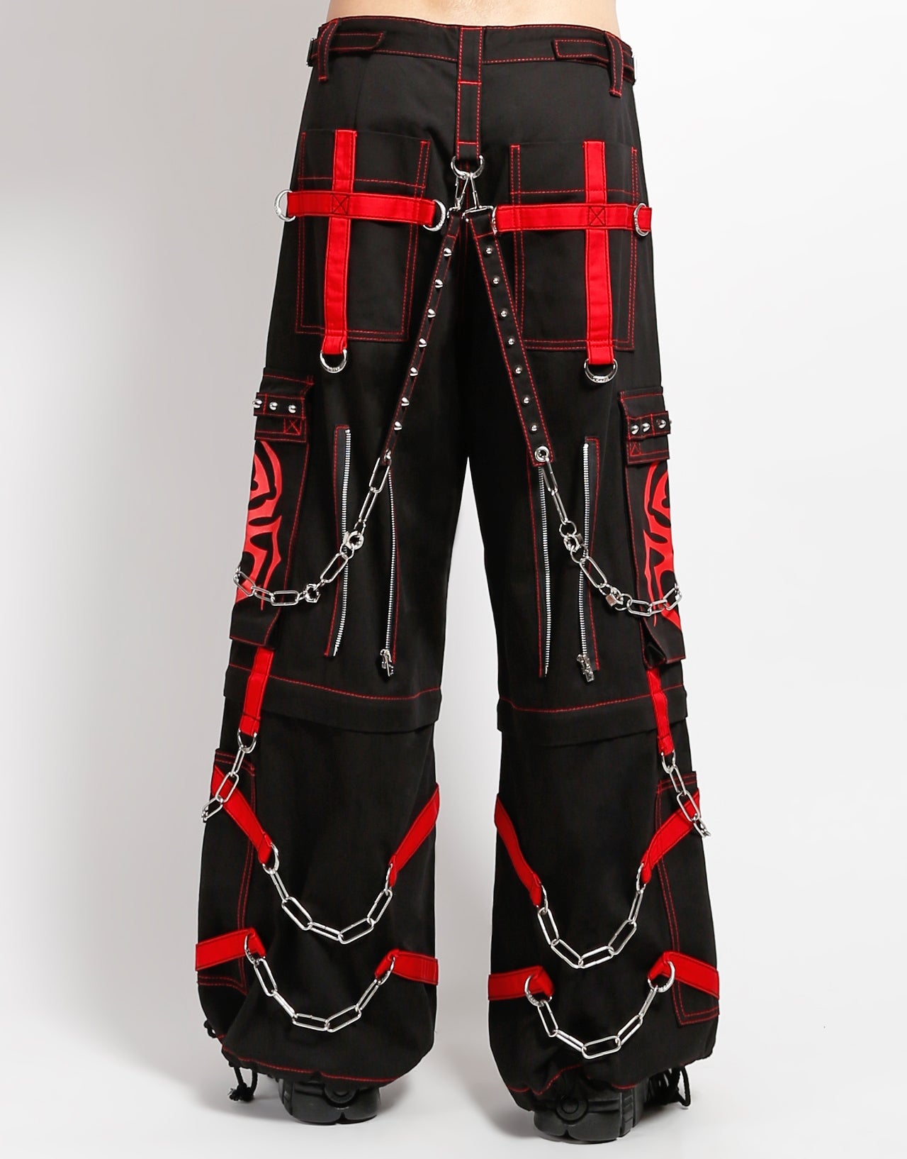 SPIDER ZIP OFF PANT RED