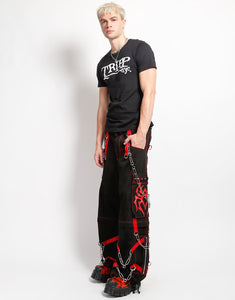 SPIDER ZIP OFF PANT RED