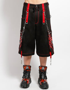 SPIDER ZIP OFF PANT RED