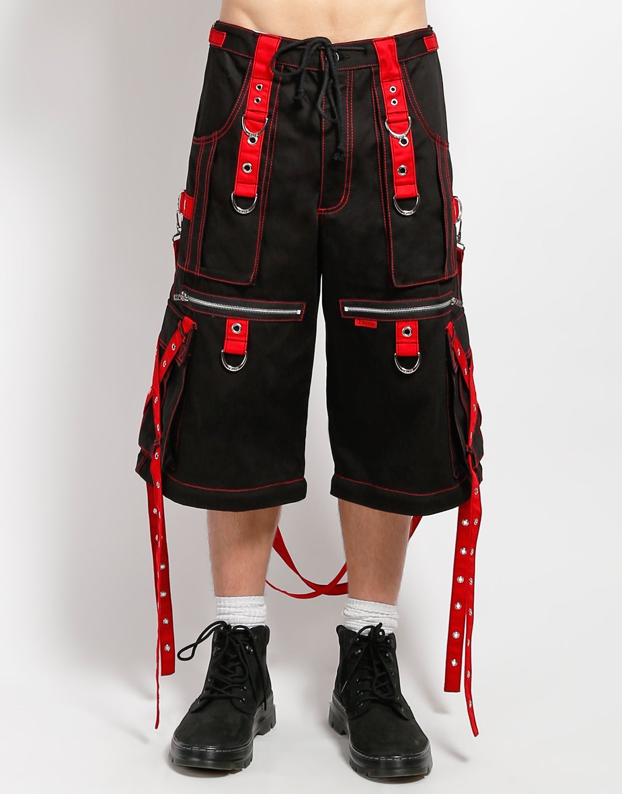 X-STRAP ZIP OFF PANT BLACK/RED