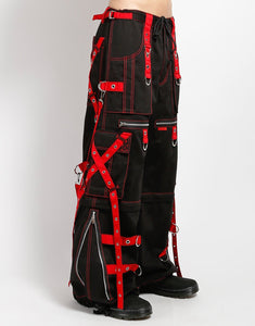 X-STRAP ZIP OFF PANT BLACK/RED