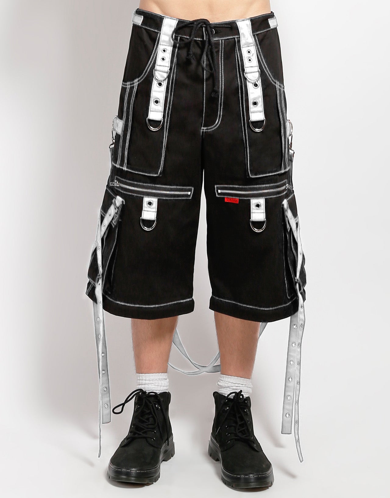 X-STRAP ZIP OFF PANT BLACK/WHITE