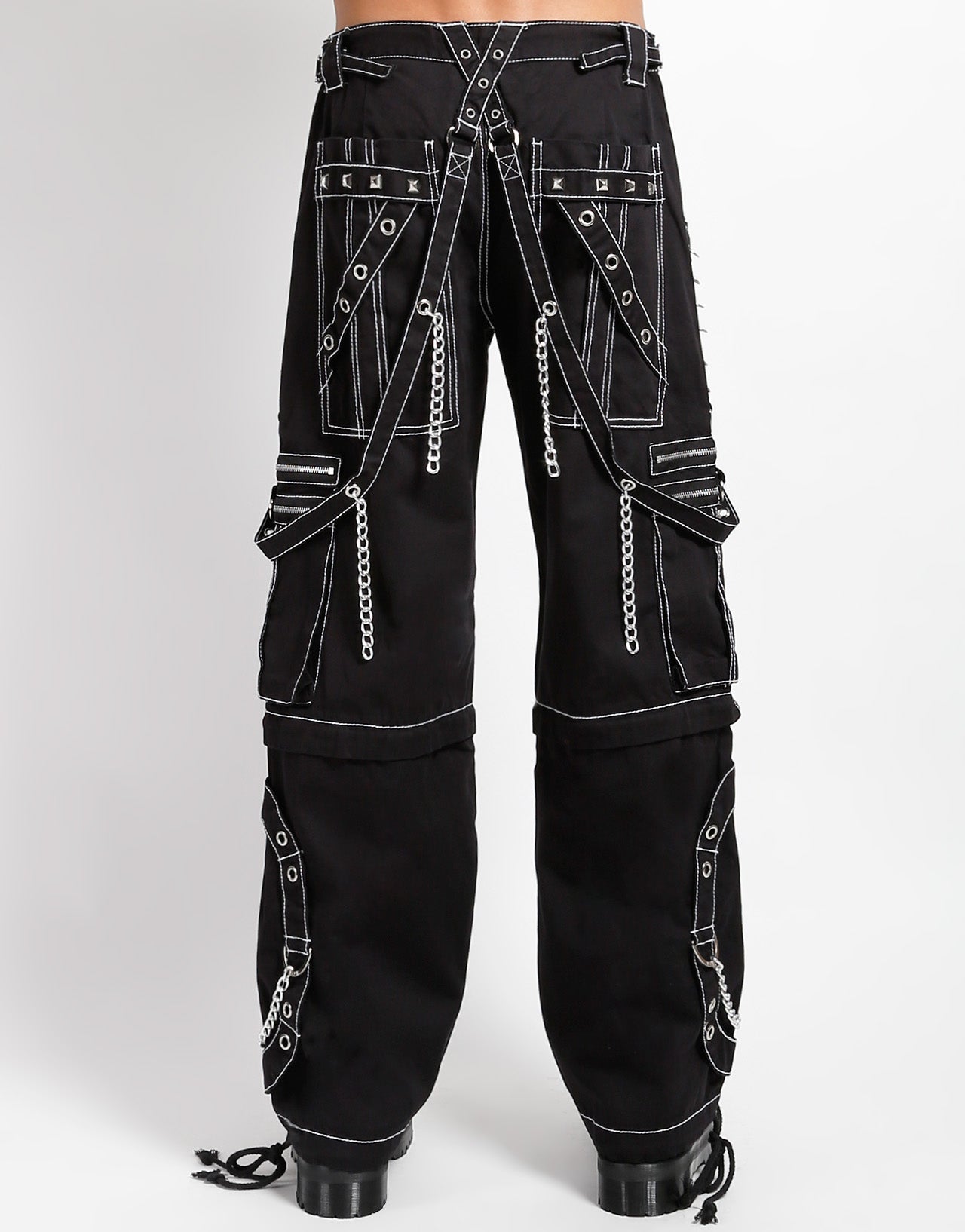 STEP CHAIN PANT WITH WHITE STITCH