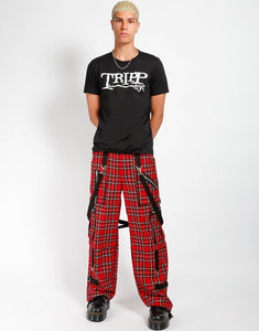 CLASH PANT RED PLAID