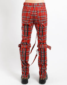 BONDAGE PANT RED PLAID