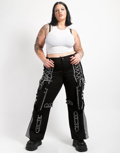 CURVE SOLID BO PEEP DARK STREET PANT WHITE