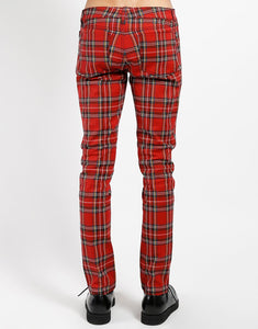 ROCKER JEAN RED TARTAN