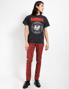 ROCKER JEAN RED TARTAN