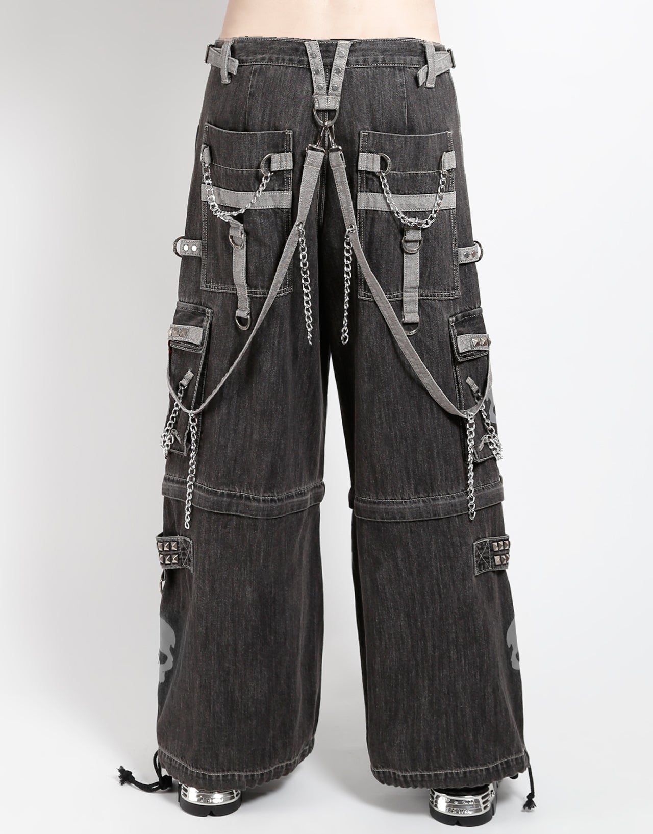 SUPER SKULL DENIM PANT GREY SKULL