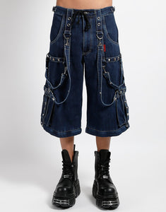 DENIM STRAP PANT INDIGO