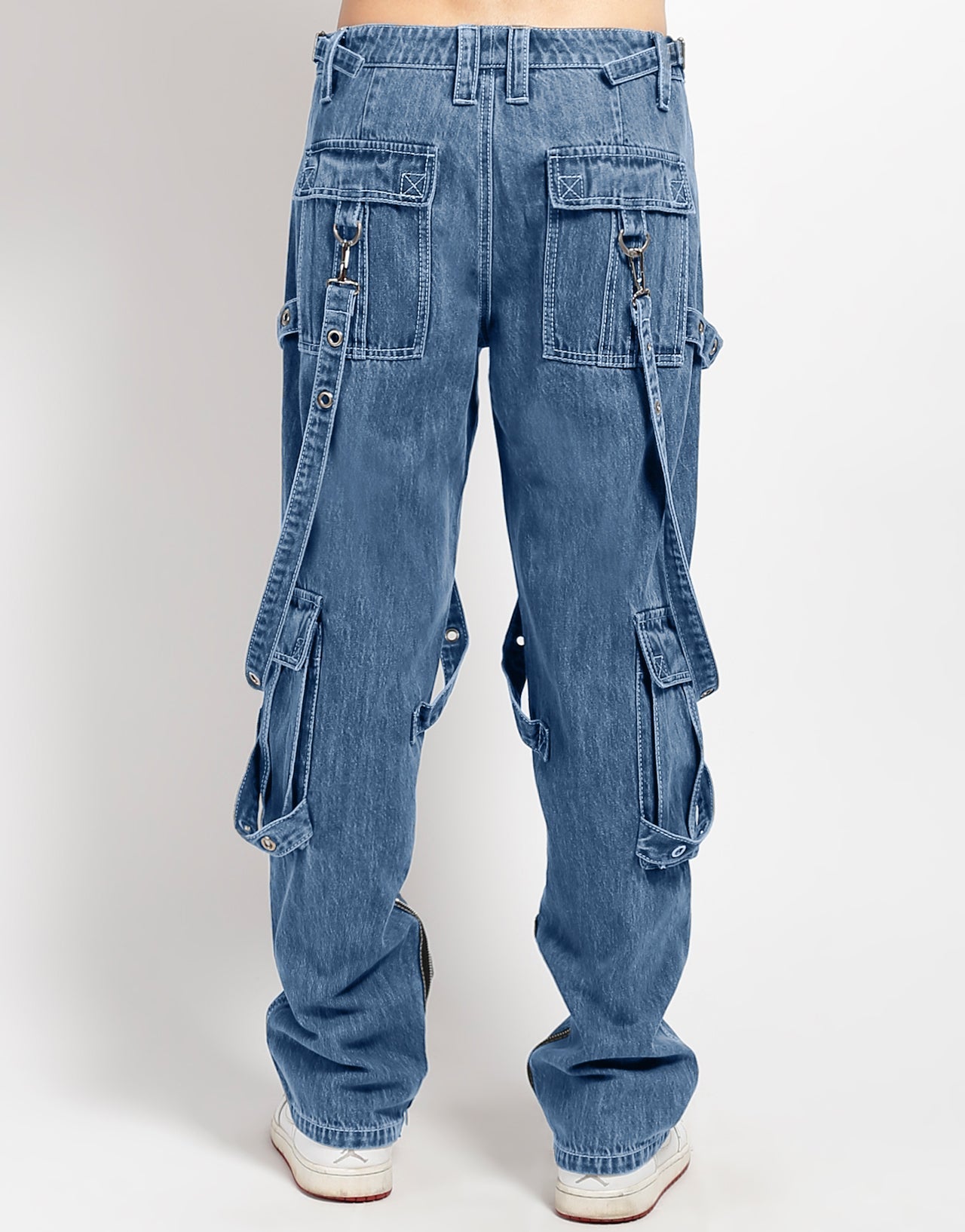 Y-HARNESS PANT LIGHT INDIGO DENIM