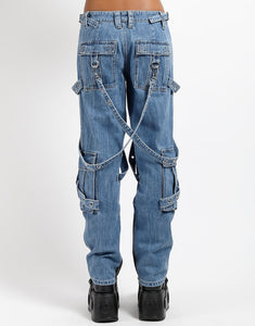 Y-HARNESS PANT LIGHT INDIGO DENIM