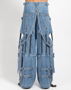 SUPER CUT OUT PANT LIGHT BLUE DENIM