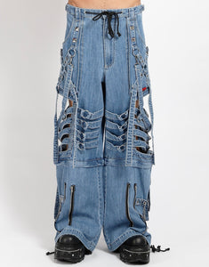 SUPER CUT OUT PANT LIGHT BLUE DENIM