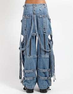 SUPER CUT OUT PANT LIGHT BLUE DENIM