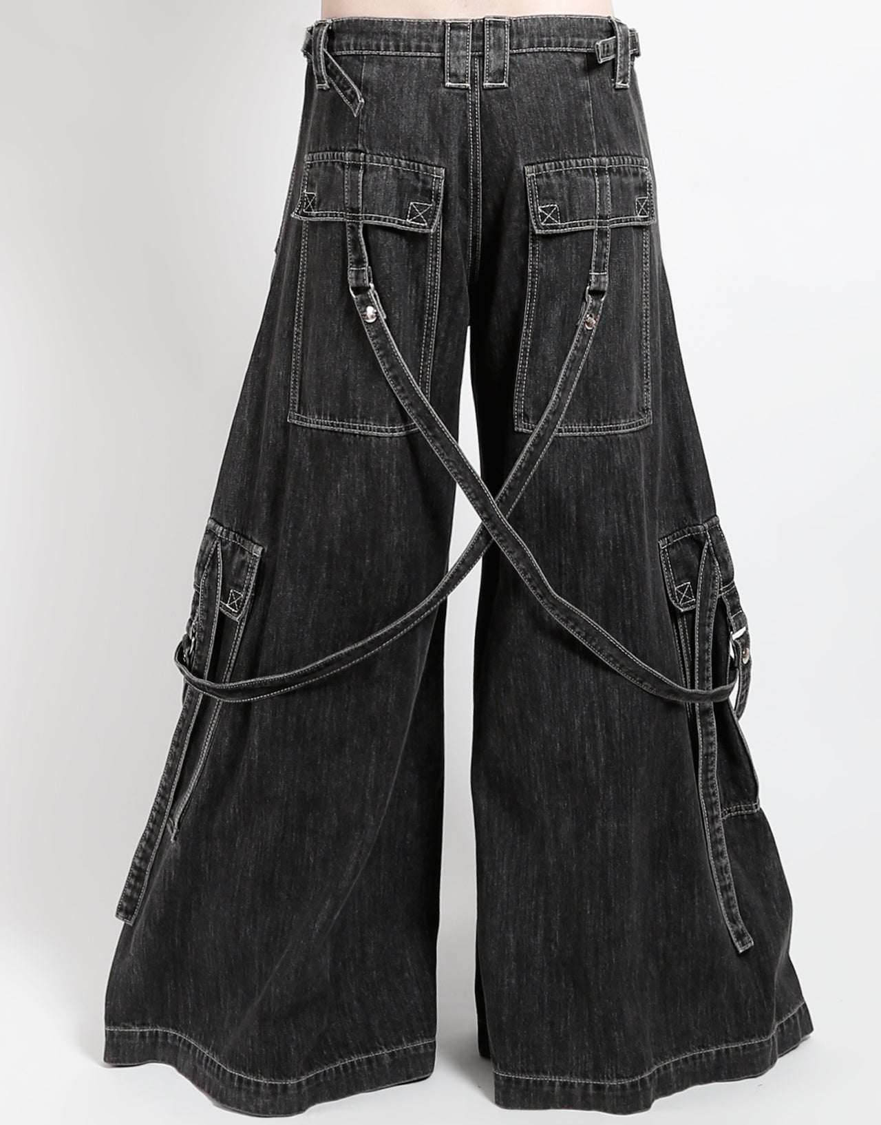 BOOSTER STRAP PANT BLACK DENIM