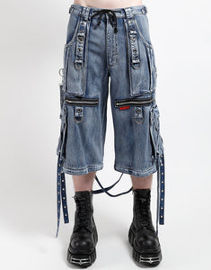 X-STRAP PANT FOG WASH INDIGO DENIM