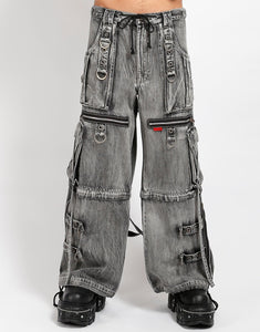 X-STRAP PANT FOG WASH DENIM