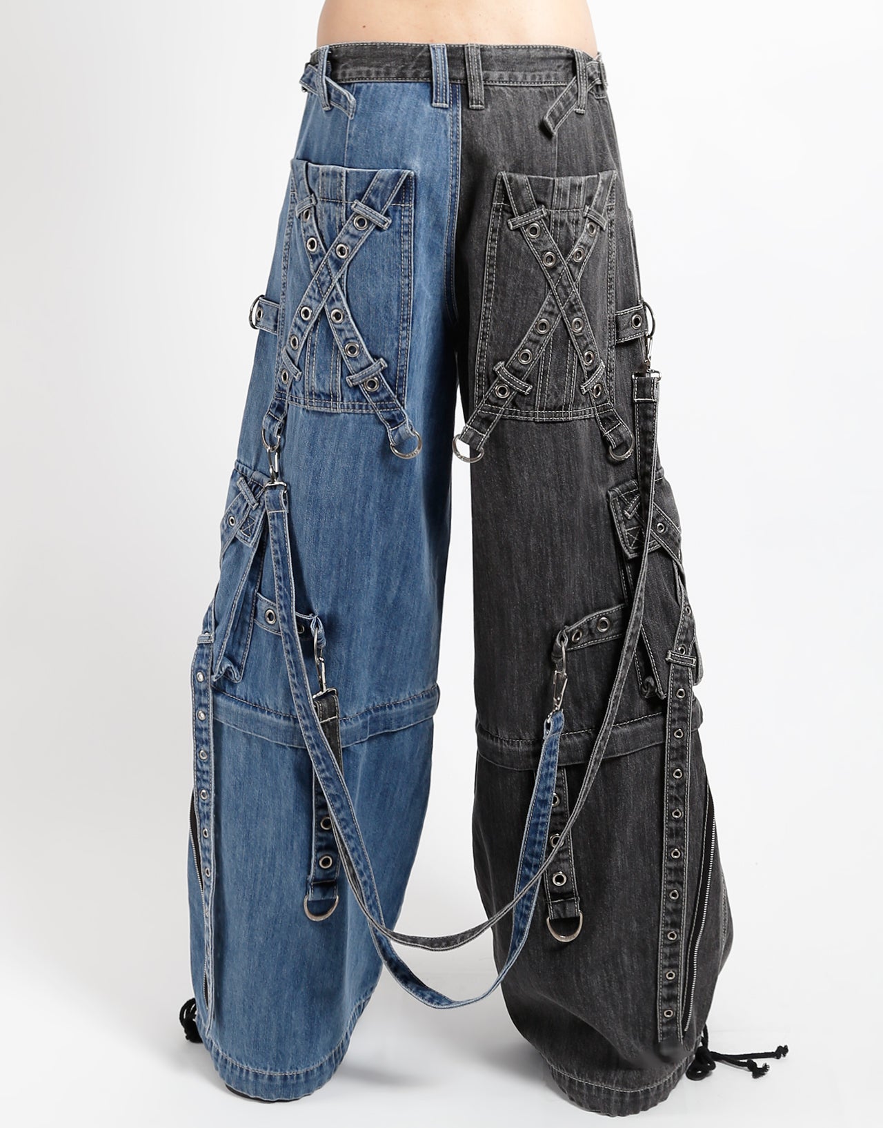 X-STRAP PANT SPLIT DENIM