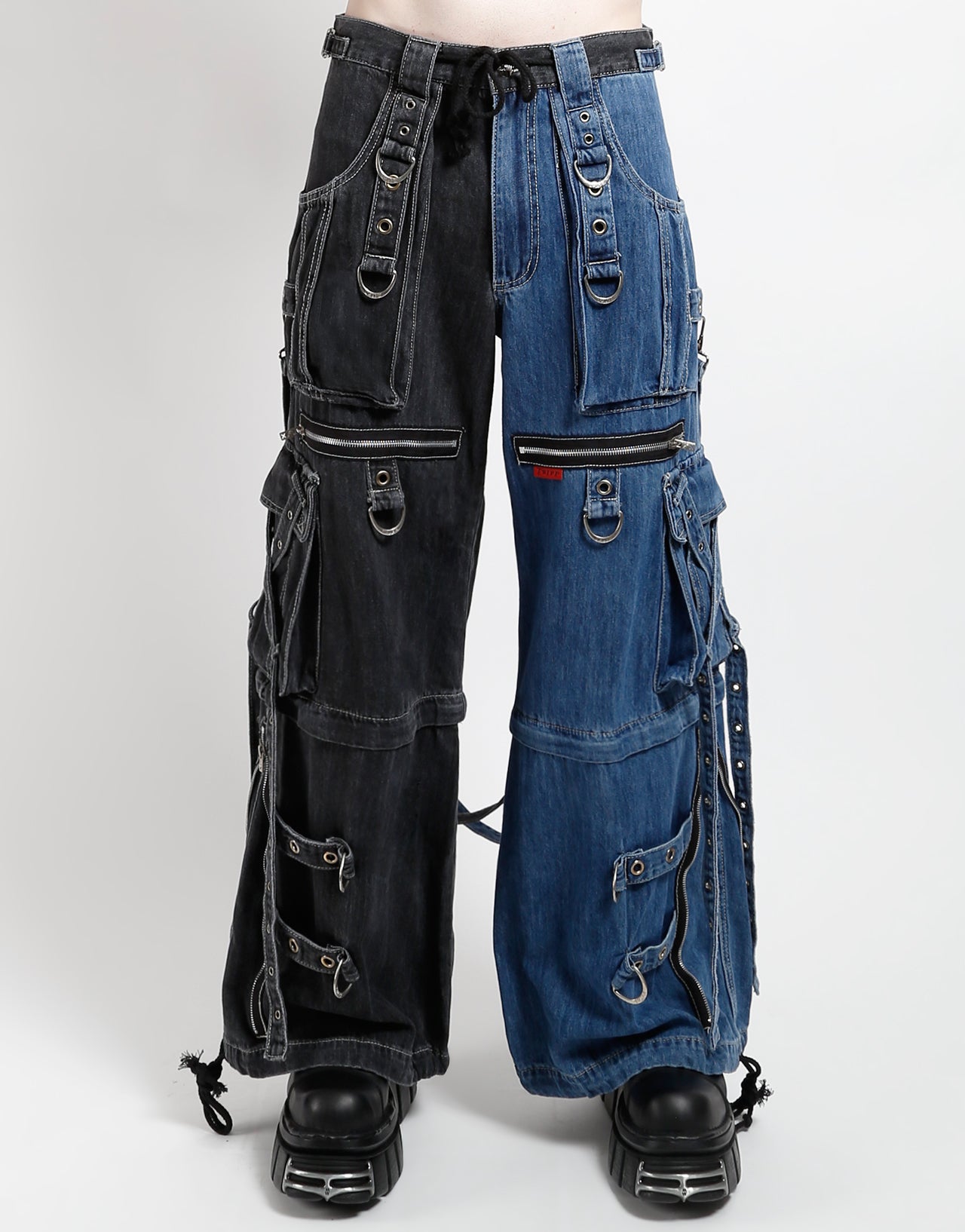 X-STRAP PANT SPLIT DENIM