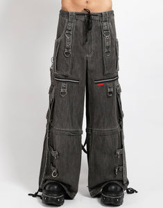 X-STRAP PANT BLACK DENIM