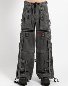 X-STRAP PANT BLACK DENIM