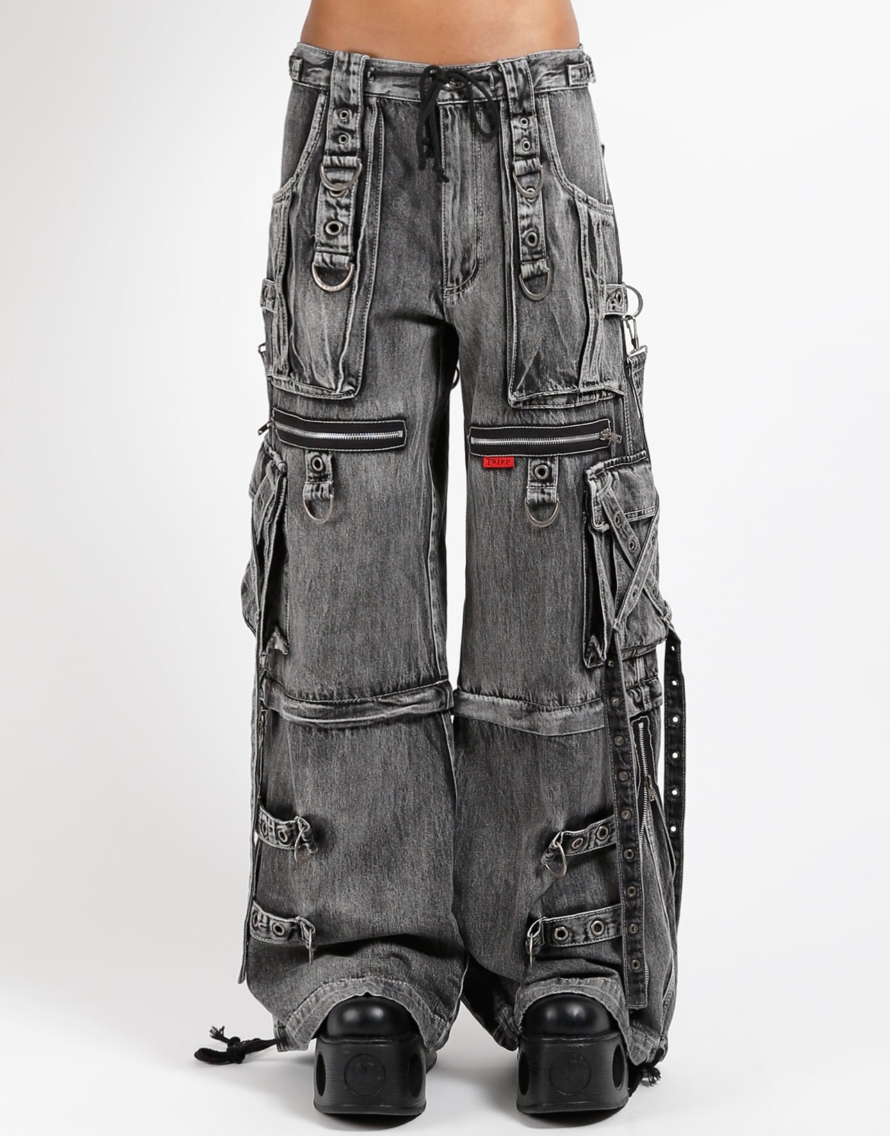 X-STRAP PANT FOG WASH DENIM