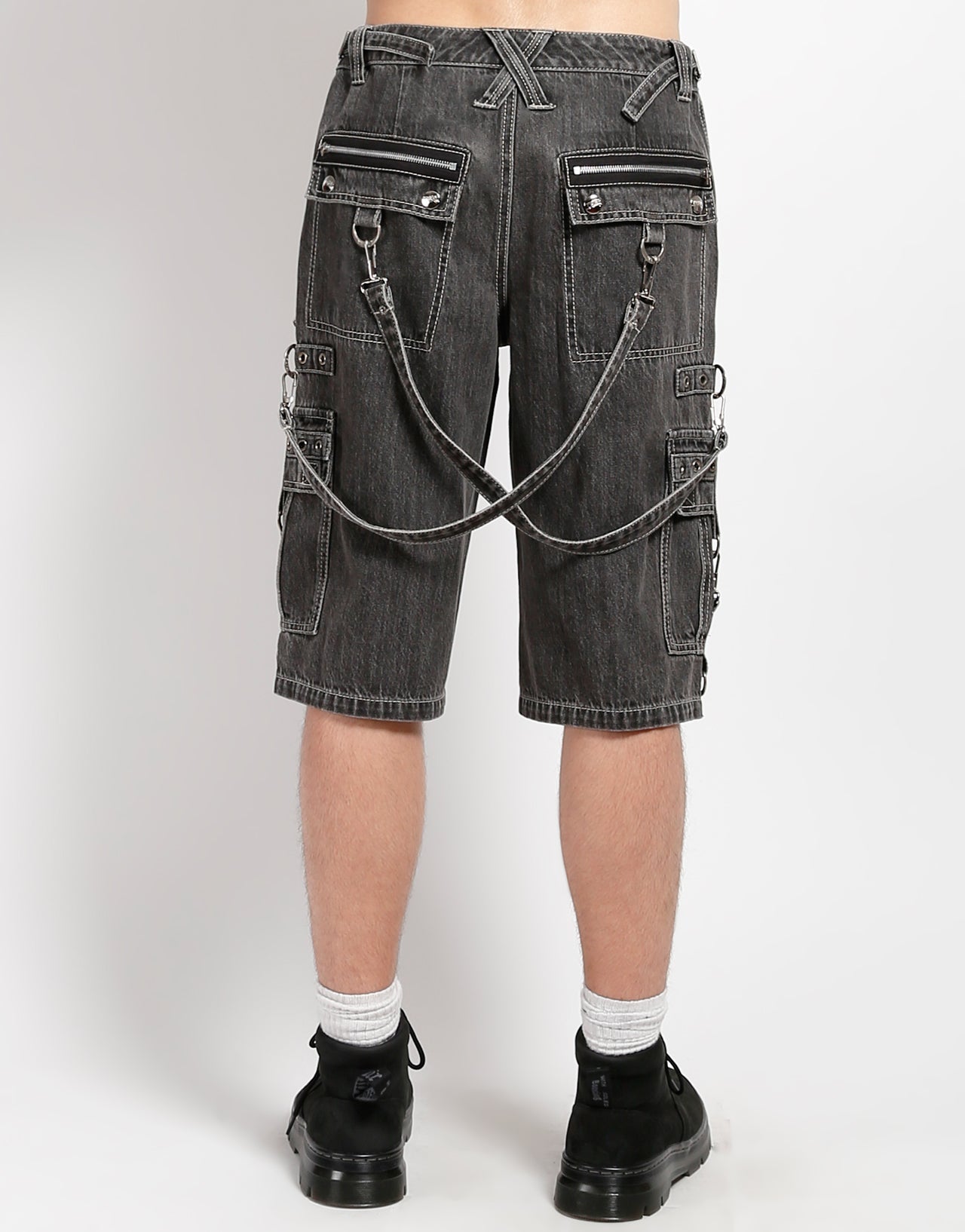 PUNK SHORT BLACK DENIM