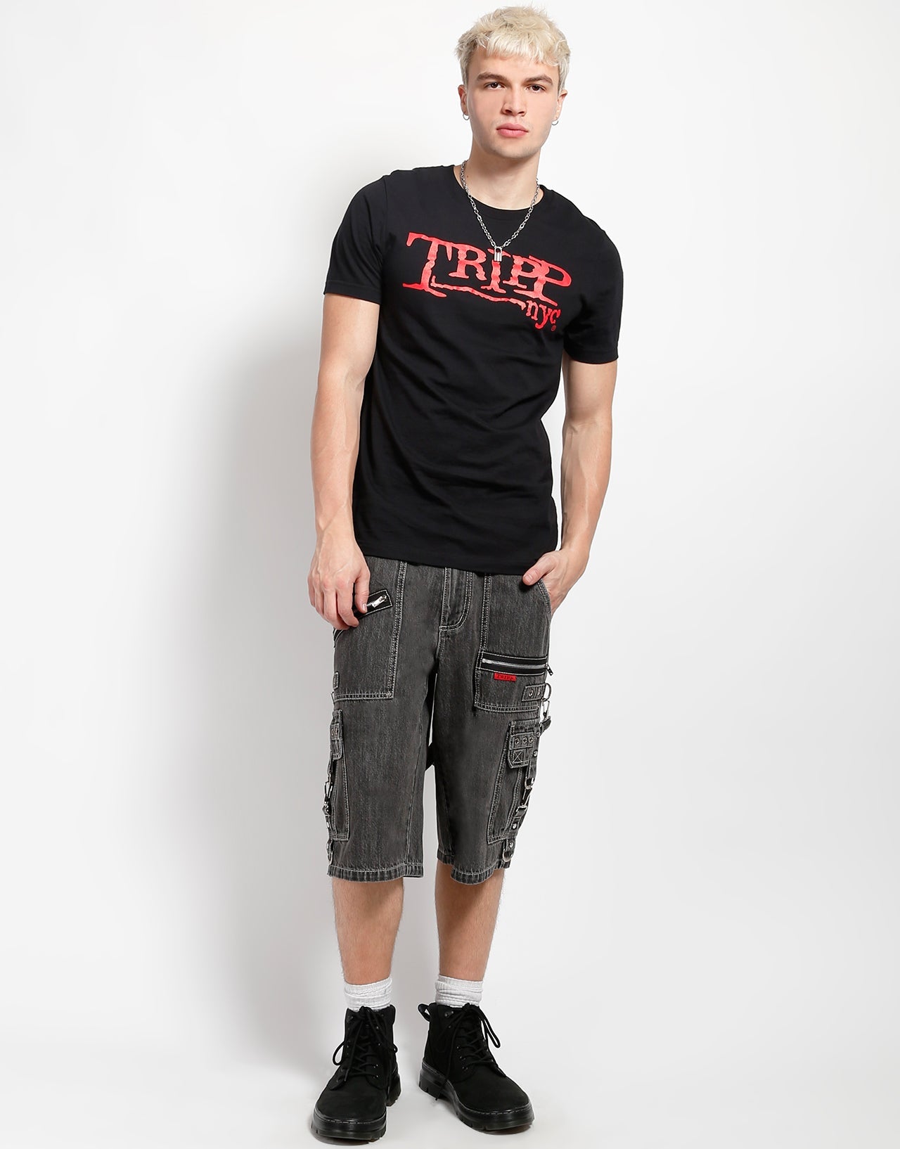 PUNK SHORT BLACK DENIM