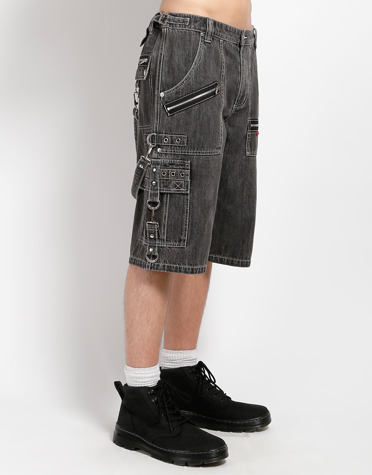 PUNK SHORT BLACK DENIM