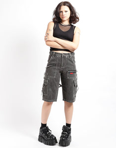 PUNK SHORT BLACK DENIM