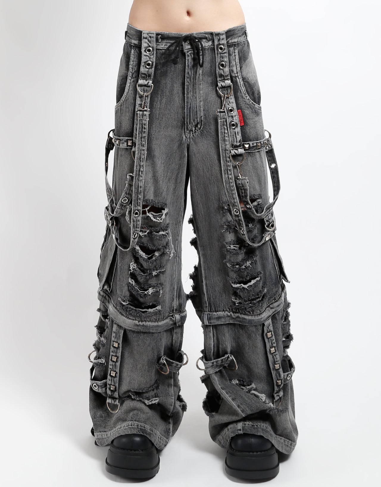 SHREDDER DENIM FULL FORCE PANT BLACK FOG WASH