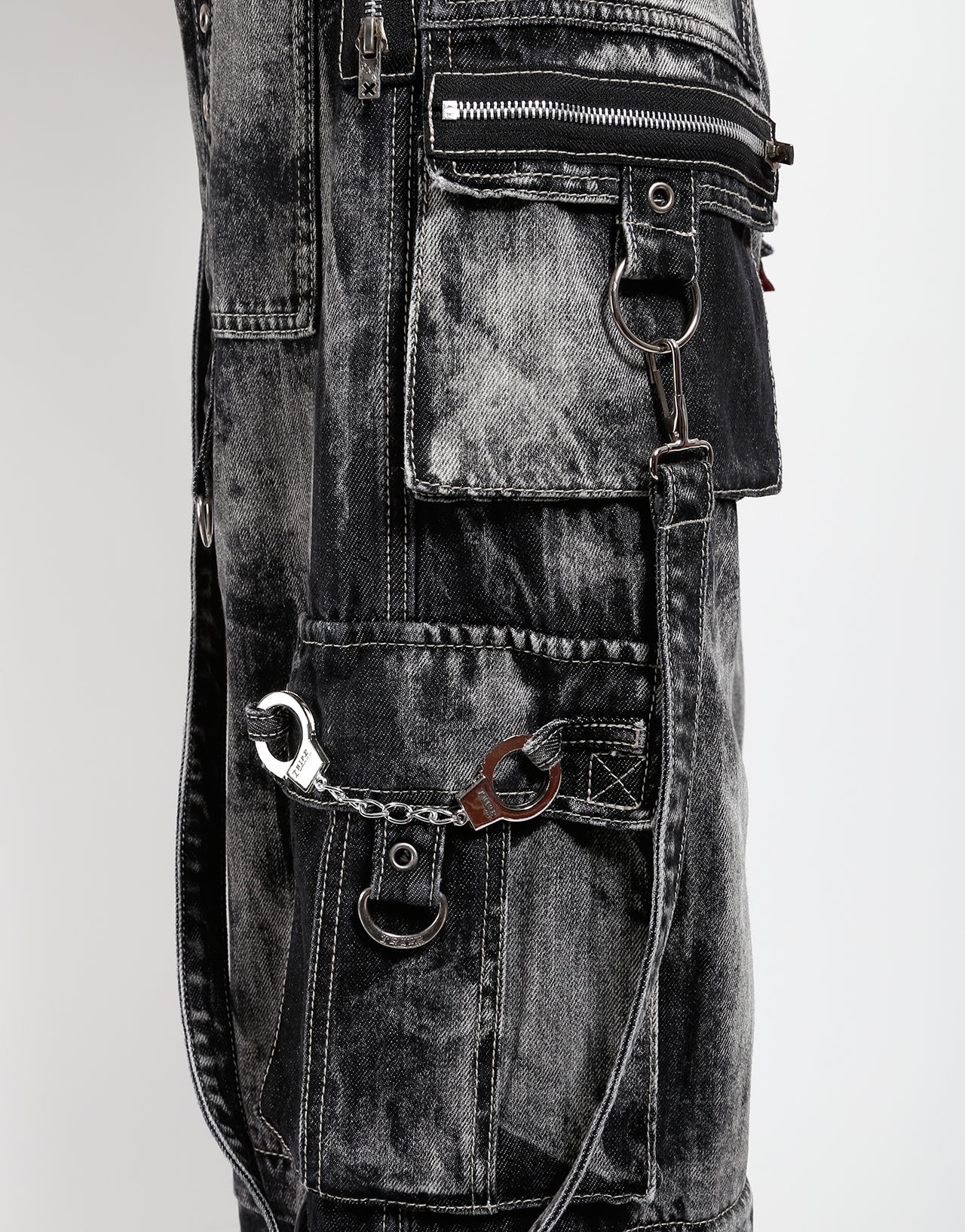 ZIP LOCK PANT STORM WASH BLACK DENIM