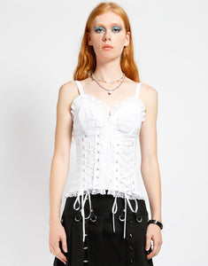 SKULL EMBROIDERY CORSET