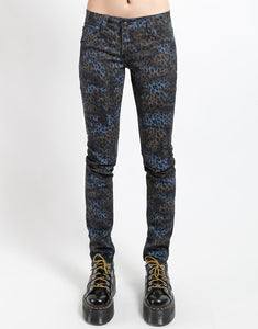 REVERSIBLE JEAN BLUE CHEETAH