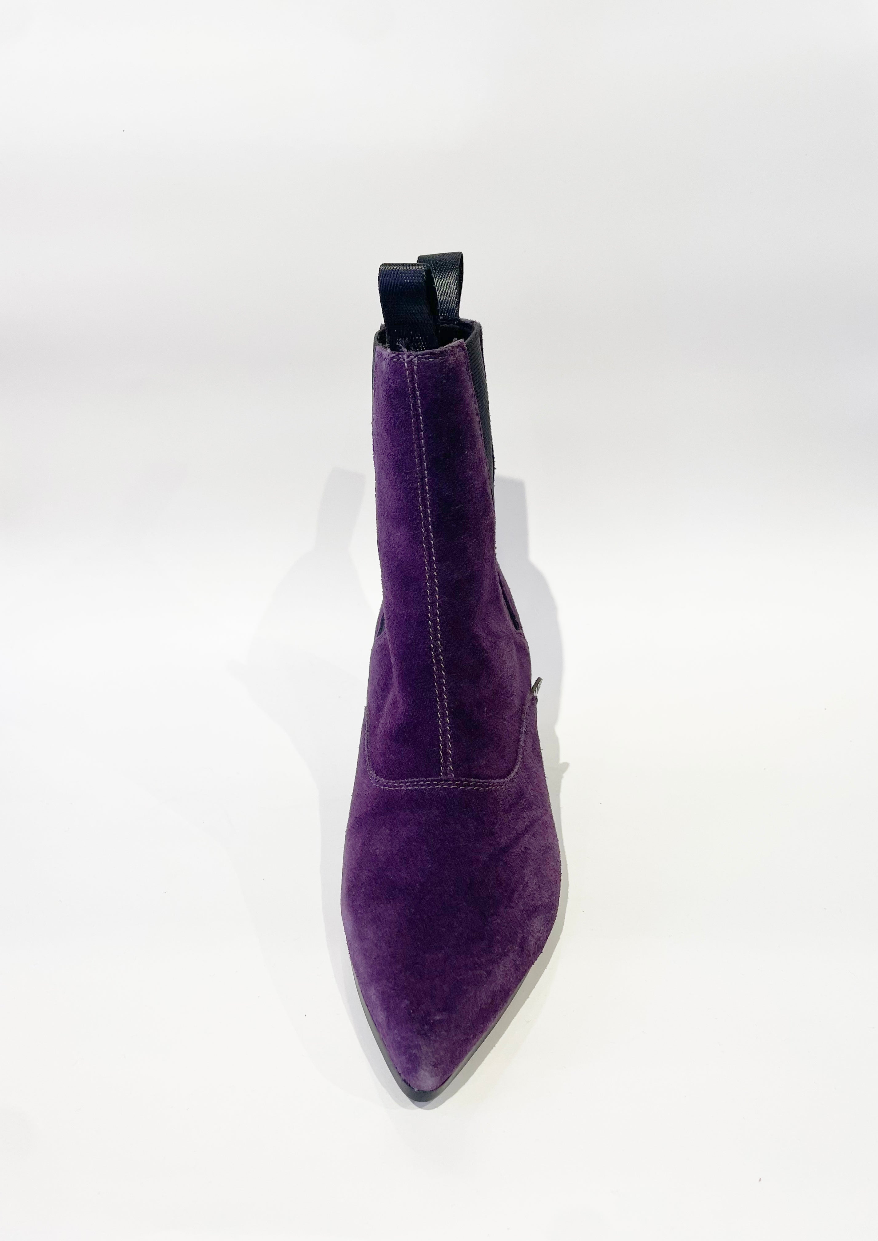 FRED BEATLE BOOT PURPLE SUEDE