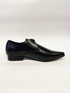 PAUL WINKLEPICKER BLACK LEATHER SHOES