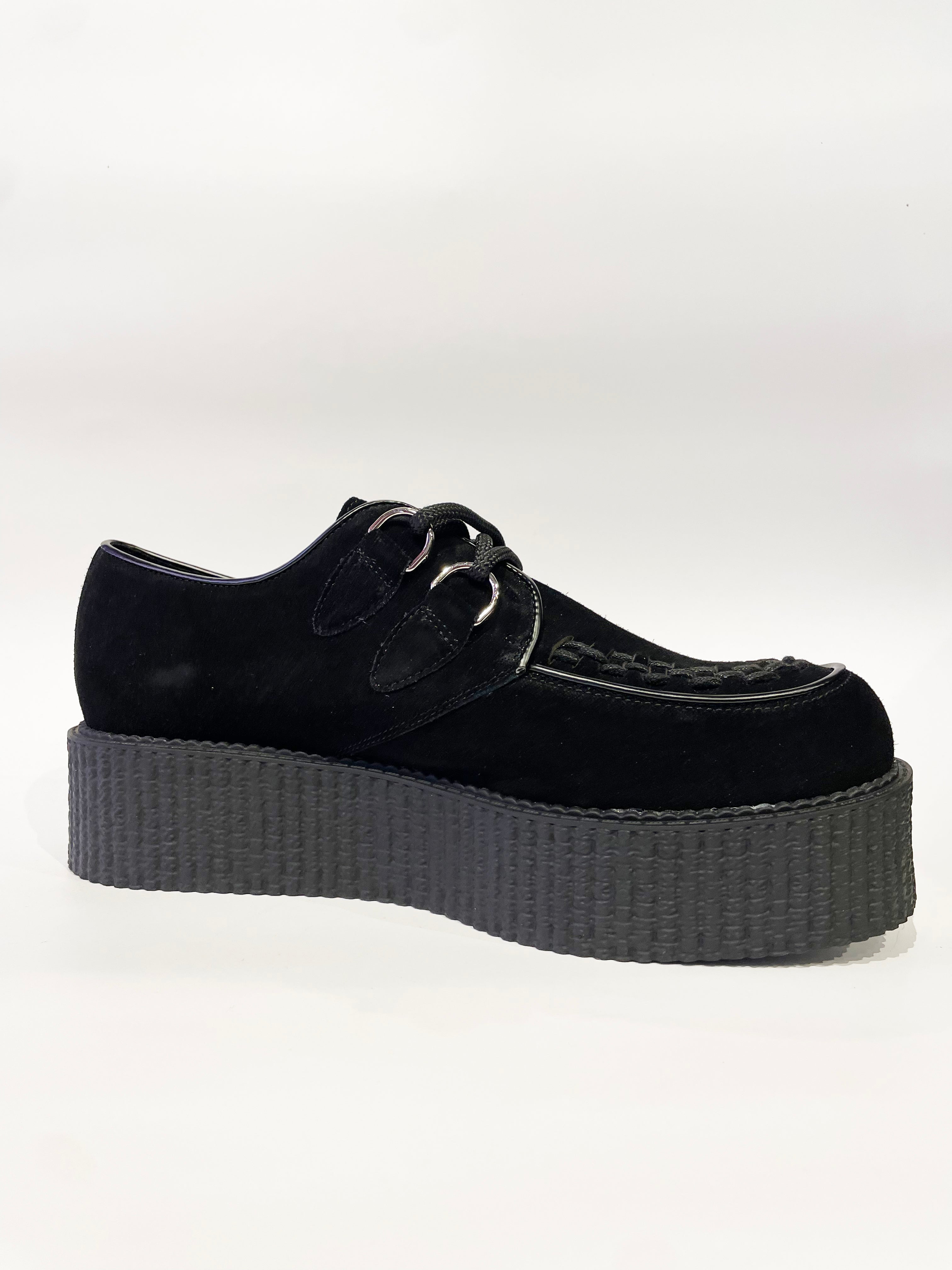 WULFRUN BLACK SUEDE CREEPERS SHOE