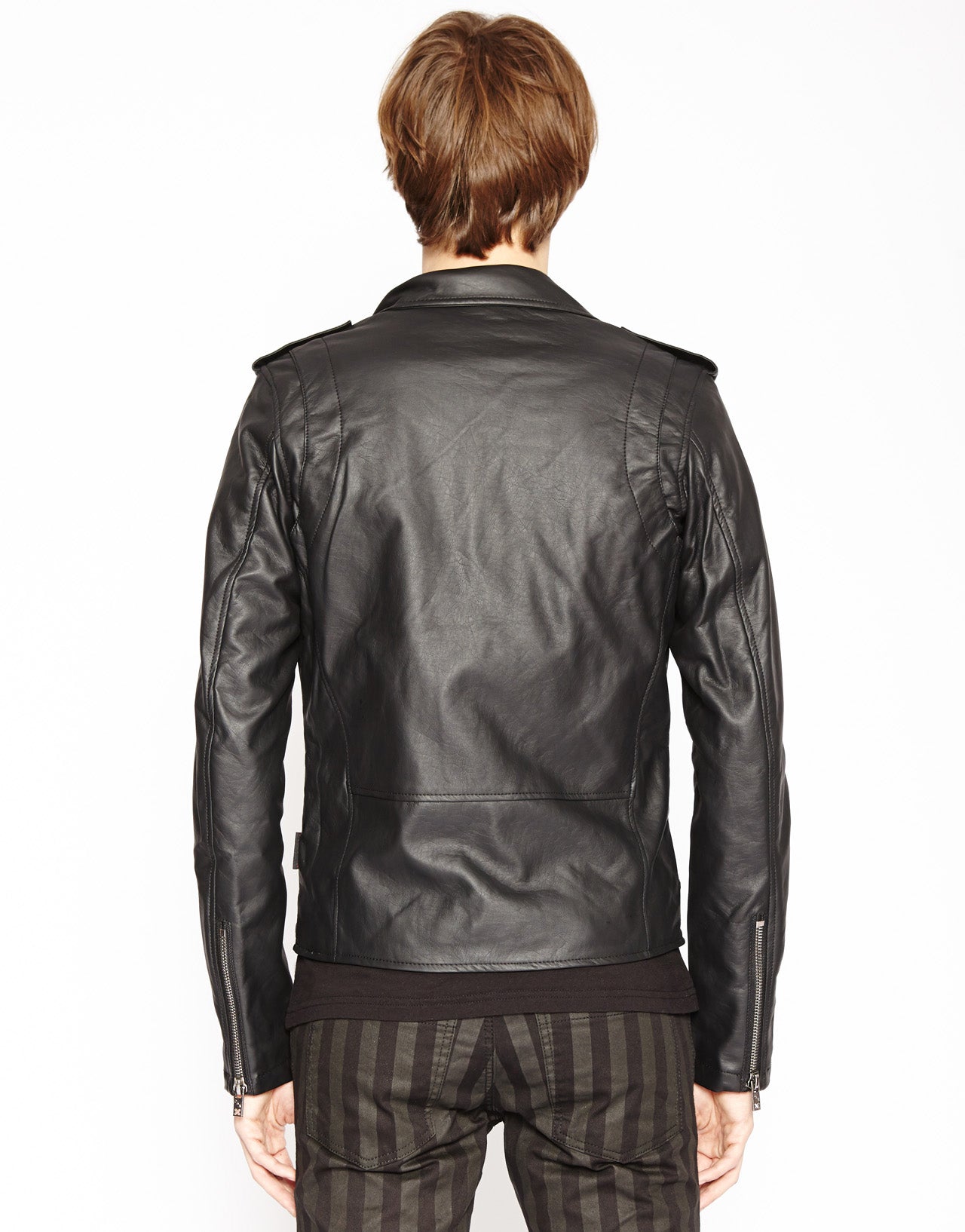 Faux Leather Moto Jacket