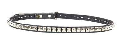 1 ROW SILVER PYRAMID BELT