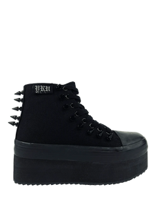 ELEVATION SPIKE BLACKOUT PLATFORM SNEAKERS