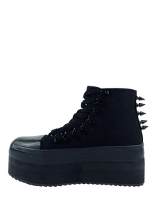 ELEVATION SPIKE BLACKOUT PLATFORM SNEAKERS