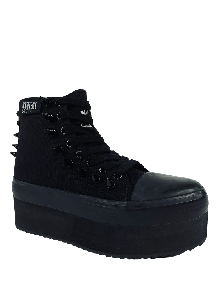 ELEVATION SPIKE BLACKOUT PLATFORM SNEAKERS